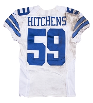 2014 Anthony Hitchens Game Used Dallas Cowboys Road Jersey Photo Matched To 11/9/2014 - London Game (NFL-PSA/DNA)